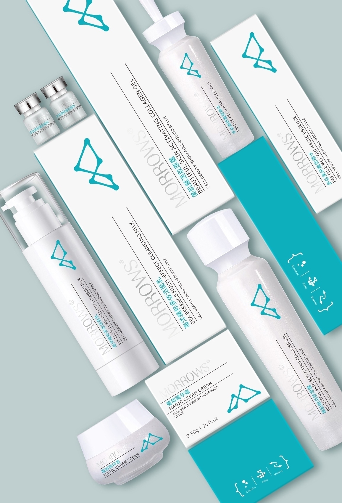 赫莲娜的瓶身设计精美