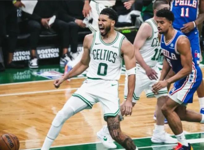 76人爆冷逆转凯尔特人，大比分1-1扳平